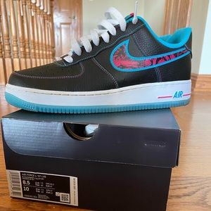 Nike Air Force Ones Miami Vice Edition, like new.